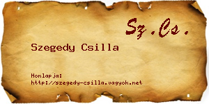 Szegedy Csilla névjegykártya
